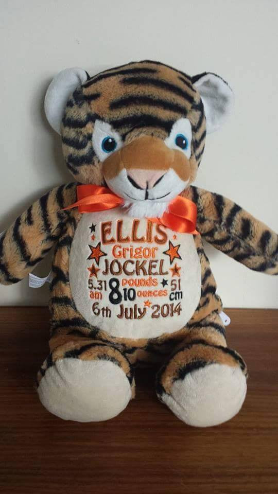 Personalised Tiger Cubbie - Mikki and Me Kids